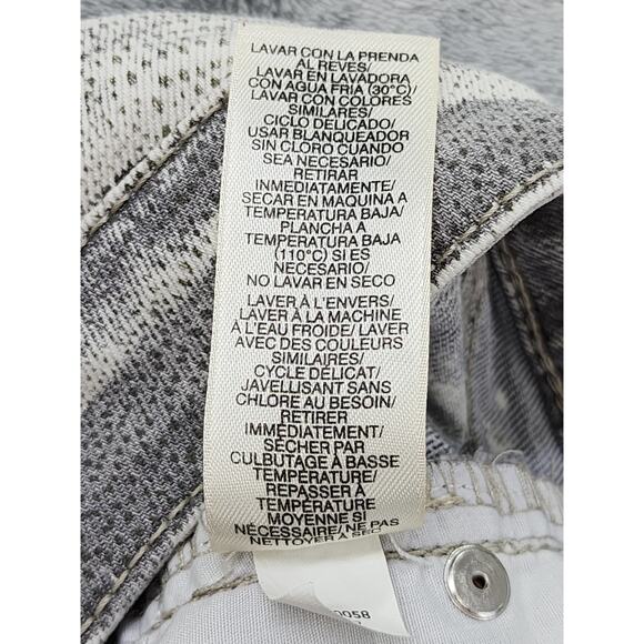 DKNY Jeans Mid Rise Jeggings Size 8 Gray Subtle Snakeskin Print Stretch Denim - Picture 11 of 16